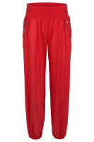 Pumphose low waist mit Holzzierknöpfen (rot 34-40)