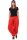 Pumphose low waist mit Holzzierknöpfen (rot 34-40)
