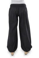 Pumphose low waist mit Holzzierknöpfen (schwarz 34-40)