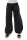 Pumphose low waist mit Holzzierknöpfen (schwarz 34-40)