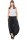 Pumphose low waist mit Holzzierknöpfen (schwarz 34-40)