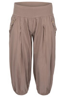 Pumphose Capri mit Holzzierknöpfen (fango 34-40)