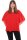 malito Damen Chiffonbluse asymmetrischer Schnitt 10732 (rot 34-44)