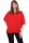 malito Damen Chiffonbluse asymmetrischer Schnitt 10732 (rot 34-44)