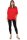 malito Damen Chiffonbluse asymmetrischer Schnitt 10732 (rot 34-44)