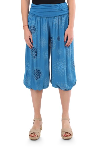 kurze Pumphose mit Print 7182 (petrol)