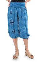 kurze Pumphose mit Print 7182 (petrol)