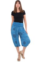 kurze Pumphose mit Print 7182 (petrol)
