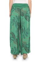 Aladinhose mit Print Pluderhose 7185 (grün)