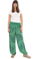 Aladinhose mit Print Pluderhose 7185 (grün)