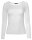 Basic Rundhals Langarmshirt Skinny Fit  1093 - Weiß S