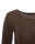 Basic Rundhals Langarmshirt Skinny Fit  1093 - Dunkelbraun S