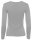 Basic Rundhals Langarmshirt Skinny Fit  1093 - Hellgrau M
