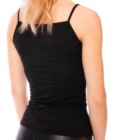 Basic Spaghettiträger Top  0146 - Schwarz