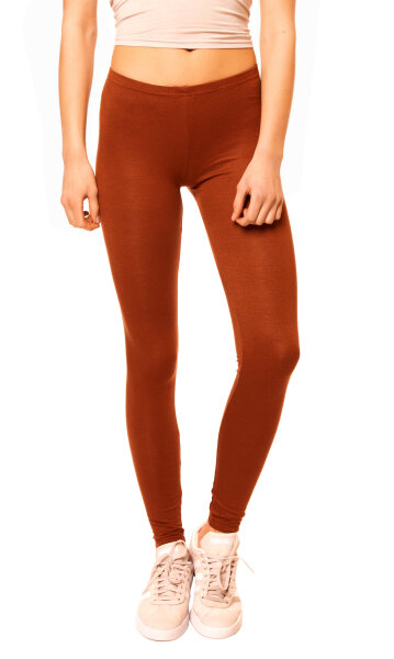 Basic Leggings lang  LG08 - Terracotta