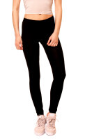 Basic Leggings lang  LG08 - Schwarz
