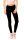 Basic Leggings lang  LG08 - Schwarz