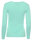 Basic Rundhals Langarmshirt Skinny Fit  1093 - Aqua S