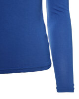 Basic Rundhals Langarmshirt Skinny Fit  1093 - Blau S