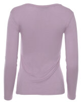 Basic Rundhals Langarmshirt Skinny Fit  1093 - Mauve S