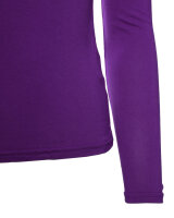 Basic Rundhals Langarmshirt Skinny Fit  1093 - Violett S