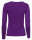 Basic Rundhals Langarmshirt Skinny Fit  1093 - Violett S