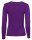 Basic Rundhals Langarmshirt Skinny Fit  1093 - Violett M