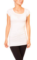 Kurzarm Longshirt  1002 - Creme M