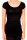 Kurzarm Longshirt  1002 - Schwarz M