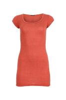 Kurzarm Longshirt  1002 - Terracotta L