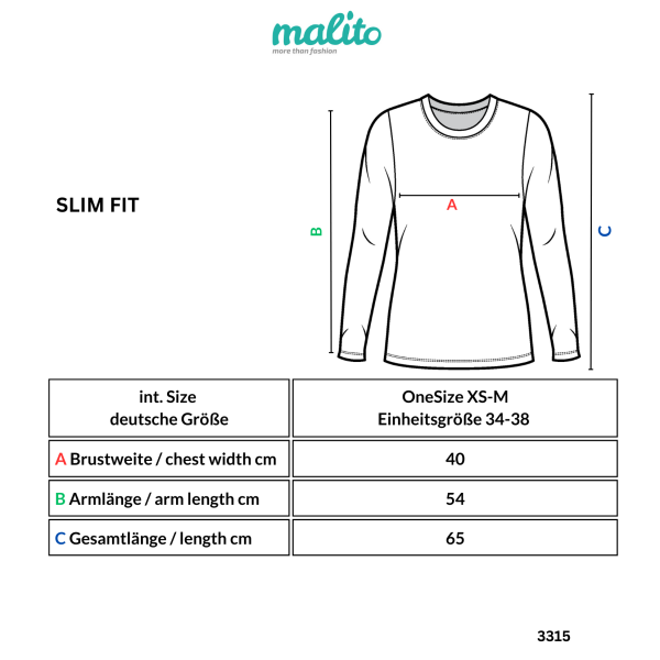 Basic Rollkragenshirt Langarm  3315 - Schwarz