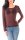 Mesh-Shirt Langarm transparent  8032 - Dunkelbraun