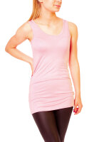 Extra langes Trägertop Skinny Fit  9002 - Hellrosa...
