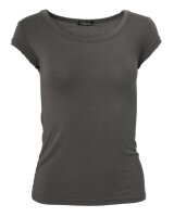 Basic Kurzarm T-Shirt Skinny Fit 1001 - Espresso M