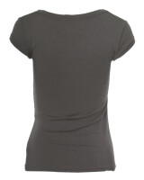 Basic Kurzarm T-Shirt Skinny Fit 1001 - Espresso M