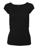 Basic Kurzarm T-Shirt Skinny Fit 1001 - Schwarz S