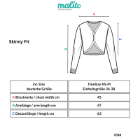 Mesh Cardigan Jäckchen transparent  7058 - Khaki