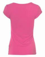 Basic Kurzarm T-Shirt Skinny Fit 1001 - Pink L