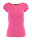 Basic Kurzarm T-Shirt Skinny Fit 1001 - Pink L