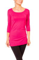 Basic 3/4 Arm Longshirt Skinny Fit  1098 - Dunkel Pink S/M