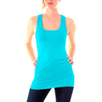 Classic Tanktop Skinny Fit  8002 - Cyan