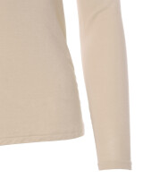 Basic Rundhals Langarmshirt Skinny Fit  1093 - Beige S