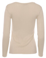 Basic Rundhals Langarmshirt Skinny Fit  1093 - Beige S