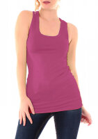 Classic Tanktop Skinny Fit  8002 - Helle Beere