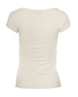 Basic Kurzarm T-Shirt Skinny Fit 1001 - Creme S