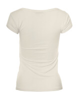 Basic Kurzarm T-Shirt Skinny Fit 1001 - Creme S