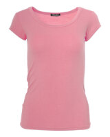 Basic Kurzarm T-Shirt Skinny Fit 1001 - Pfirsichrosa M