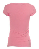 Basic Kurzarm T-Shirt Skinny Fit 1001 - Pfirsichrosa M