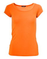 Basic Kurzarm T-Shirt Skinny Fit 1001 - Orange L