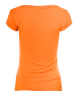 Basic Kurzarm T-Shirt Skinny Fit 1001 - Orange L
